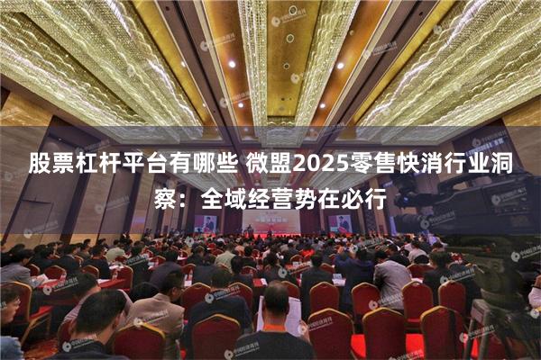 股票杠杆平台有哪些 微盟2025零售快消行业洞察：全域经营势在必行