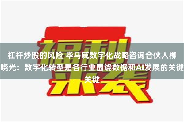 杠杆炒股的风险 毕马威数字化战略咨询合伙人柳晓光：数字化转型是各行业围绕数据和AI发展的关键