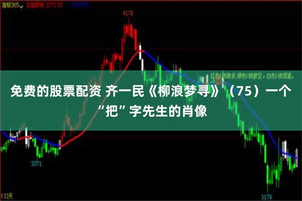 免费的股票配资 齐一民《柳浪梦寻》（75）一个“把”字先生的肖像