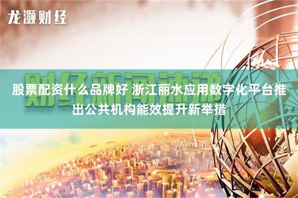 股票配资什么品牌好 浙江丽水应用数字化平台推出公共机构能效提升新举措