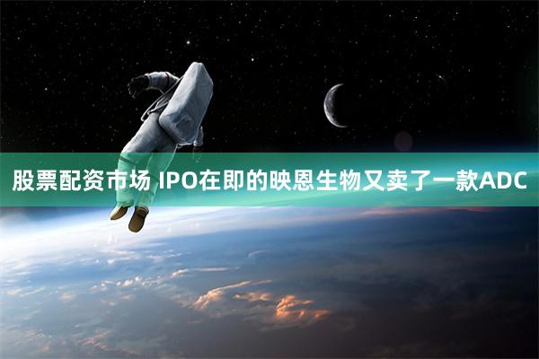 股票配资市场 IPO在即的映恩生物又卖了一款ADC