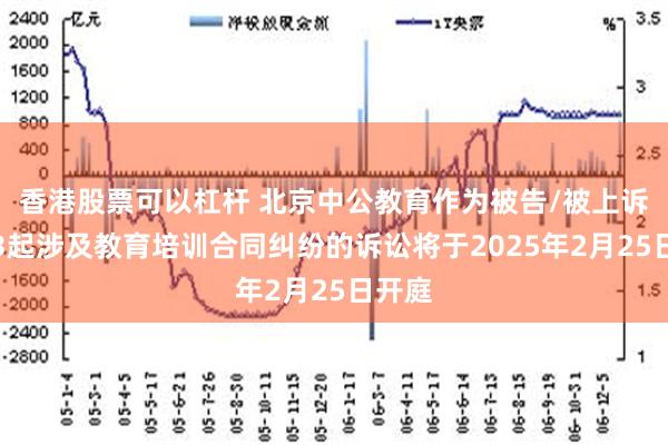 香港股票可以杠杆 北京中公教育作为被告/被上诉人的3起涉及教育培训合同纠纷的诉讼将于2025年2月25日开庭